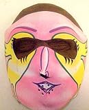 Mardi Gras Neoprene Face Mask Facemask Lady Biker