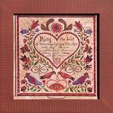 Birth Blessing Girl 12″x 12″ – Limited Edition Collectible Folk Art by renowned Folk Artist Susan Daul.