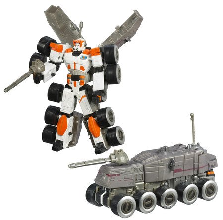 Star Wars Transformers Commander Cody Turbo Tank