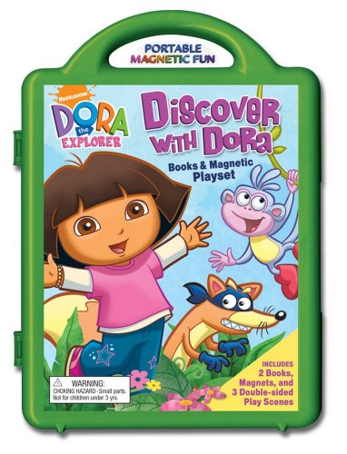 Discover with Dora Books & Magnetic Playset [With Book(s) and 3 Double-Sided Play Scenes and Magnet(s)] (Dora the Explorer (Readers Digest))
