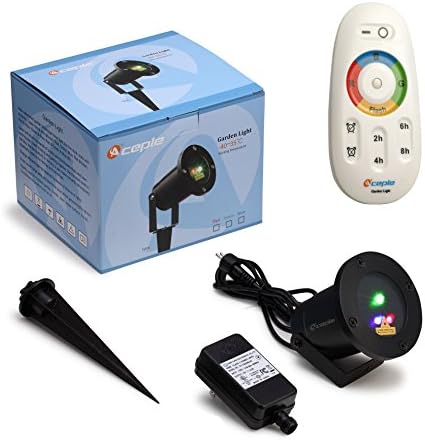 RGB 3-in-1 Remote Controllable Projector Light for Garden Tree and Outdoor Wall Decoration Lighting (Red Green and Blue)