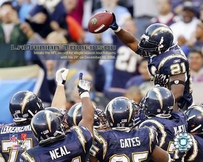 LaDainian Tomlinson San Diego Chargers 8x10 Photo (29th TD - NFL Record)