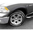 Lund SX203S Elite Series Black Sport Style Standard Front and Rear Fender Flare - 4 Piece