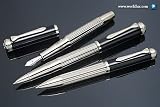 Pelikan 7005 Majesty Black and Silver Fountain Pen - Black/Silver, Fine Nib 959130