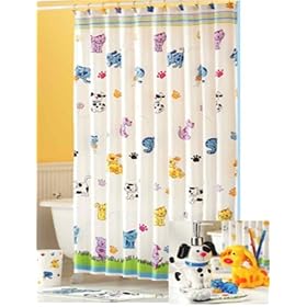 Cat and Dog Shower Curtain