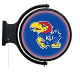 Kansas Jayhawks Rotating Sign Neon Bar Light
