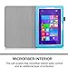 Fintie Toshiba Encore 2 WT10 Folio Case - Premium Leather Stand Cover with Stylus Holder For Toshiba Encore 2 WT10-A32 / A64 10.0-Inch Windows 8.1 Tablet - Blue