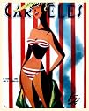 12x18 Cuban pinup poster"Sexy girl.Stripe Bikini"Fashion. 173