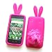 Bunny Skin Case With Furry Tail for Samsung Galaxy S 4G T959V & Vibrant T959, Pink