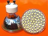 Pre-Order Only 14 Days 10 X GU10 60 LED WARM WHITE WIDE ANGLE ROOM LIGHT 