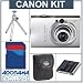 Canon Powershot SD1100 IS Digital Silver Camera kit. with 2GB SD Memory Card, Camera Case, Spare NB-4L Type Lithium-ion Battery, Table Top Tripod