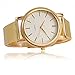 Lebanon Women Gold Mesh Band Quartz Gold Watch