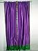 2 Lavender India Art Silk Sari Curtains with Jungle Green Border 96"