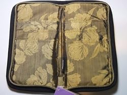Lantern Moon Black Gold Zip Circular Knitting Needle Case