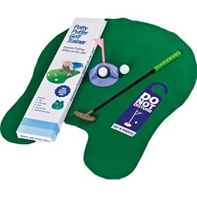 Longridge Potty Puttergolf Trainer - Set de golf pour WC - Vert
