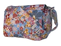 BeAll Messenger Style Changing Bag Blue Bouquet
