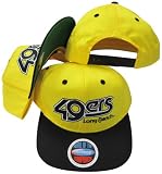 California State University of Long Beach 49ers Yellow/Black Two Tone Plastic Snapback Adjustable Plastic Snap Back Hat / Cap