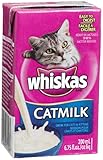 Whiskas Catmilk Drink for Cats &amp; Kittens, 6.75-Ounce Aseptic Boxes (Pack of 24)