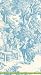 Caspari Festive Toile Set of 15 Paper Guest Towels, Turquoise