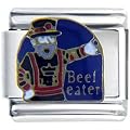 Beefeater London Guard Travel & Flags Italian Charm Bracelet