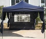 from TGC FREE UK MAINLAND P&P 3x3 Heavy Duty Easy up Gazebo with side walls Navy Blue