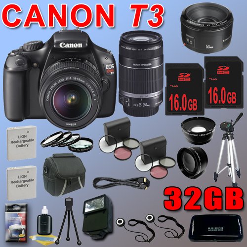 Canon EOS Rebel T3 Digital SLR Camera (1100D)