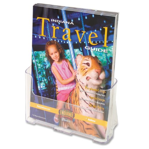 See deflect-o Euro-Style One-Pocket Rigid Plastic Magazine Display Rack, Clear (77001)