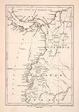 1892 Wood Engraving Pacific Ocean Colombia Ecuador Peru Map Whymper Quito Andes - Original Wood Engraving