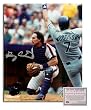 Gary Carter New York Mets MLB Hand Signed 8x10 Photograph Catching
