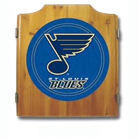 NHL St. Louis Blues Dart Cabinet includes Darts and Board by 
