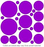 34 Purple Polka Dot Wall Stickers Decal Mural