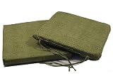 Pet n Home Set of 2 - Companion Seat Cushions - 50cm x 45cm - Olive Green
