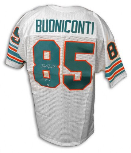 Nick Buoniconti Autographed White Jersey w/''17-0'' Inscription