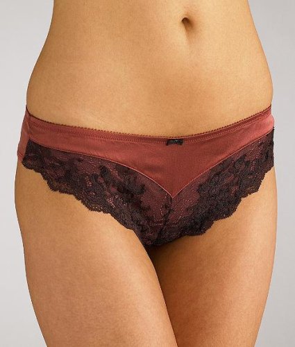 Elle Macpherson Intimates Belle Lace and Silk Thong Panty