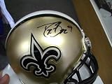 DREW BREES SIGNED AUTOGRAPHED NEW ORLEANS SAINTS MINI HELMET Coa