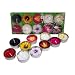 Mixed 10 Scentd Flower Tealights in assorted designs and colours gift box set