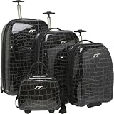 International Traveller Shiny Croc 4 Piece Luggage Set International Traveller Shiny Croc 4 Piece Luggage Set