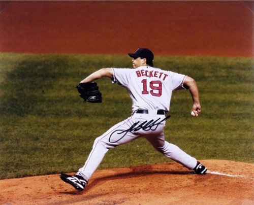 Josh Beckett Boston Red Sox - Action - Autographed 16x20 Photograph