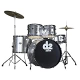 ddrum D2 BS 5 Piece drum kit, Brushed Silver
