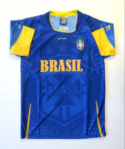 BRASIL YOUTH AWAY SOCCER JERSEY ONE SIZE (SIZE 16) FOR 12 TO 14 YEARS OLD.NEW