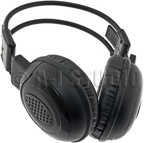 Cordless/Wireless/IR Foldable Headphones with 2-Channels ideal for Headrest/Flip-down Monitors HP-602