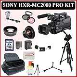 IMAGE OF Sony HXR-MC2000U MC2000 Shoulder Mount Avchd Camcorder With SSE Package Including: Long Life Battery, External Travel Charger, Pro Fluid Head Tripod w/ Tripod Dolly, Shochproof Carrying Case, Wide Angle & Telephoto Lenses, 3 Piece Filter Kit, Video Light and much much more!