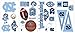 RoomMates RMK1067SCS University of North Carolina Peel & Stick Wall Decals