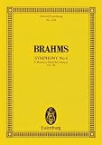 Johannes Brahms: Symphonie Nr - 4 e-Moll - op - 98, Edition Eulenburg: Studienpartitur (Noten). - Max Bruch