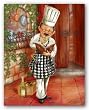 Chefs With Wine II by Shari Warren 8"x10" Art Print Poster