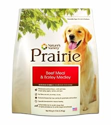 Nature's Variety Dry Dog Food, Prairie Canine Beef Meal & Barley, 5 Pound Bag