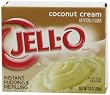 Jell-O Instant Pudding & Pie Filling, Coconut Cream, 3.4-Ounce Boxes (Pack of 24)
