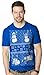 Mens Drunk Snowmen Ugly Christmas Sweater Funny T shirt ROYAL