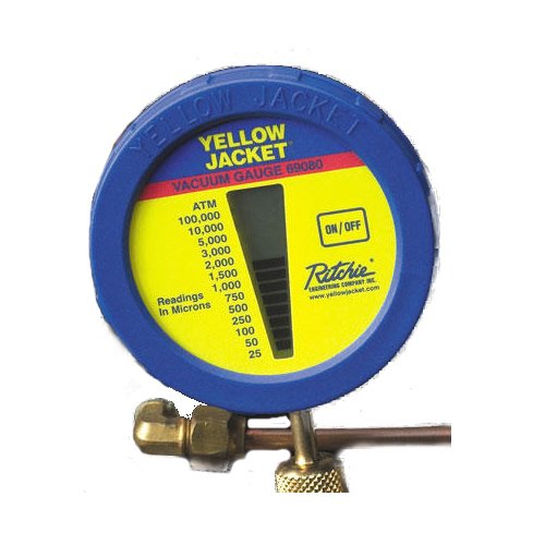 Yellow Jacket 69080 Digital LCD Vacuum Gauge (Camera) Whukoly