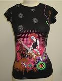 Celebrity Babe Womens Rocker Chick Print T-Shirt